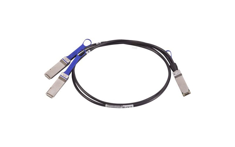 Mellanox Passive Copper Hybrid ETH 100GbE to 2x50GbE, QSFP28 to 2xQSFP28 Cable - 6.56 ft QSFP28 Network Cable for Network Device - QSFP28 Network