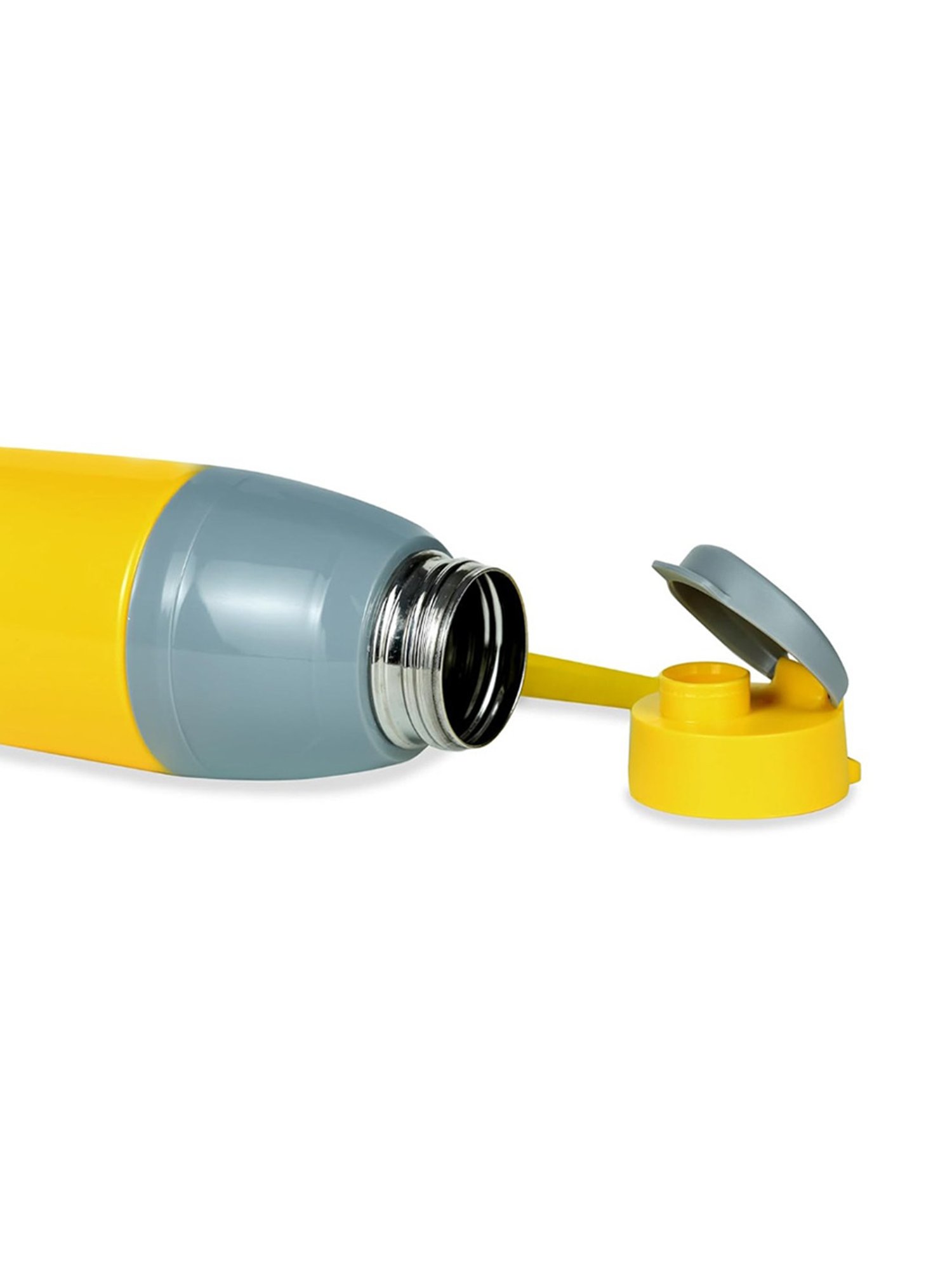 Varmora Gripo Yellow Stainless Steel Insulated Inner Steel Outer Plastic Water Bottle - 700 ml