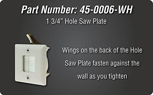Datacomm 45-0006-WH Hole Saw Plate