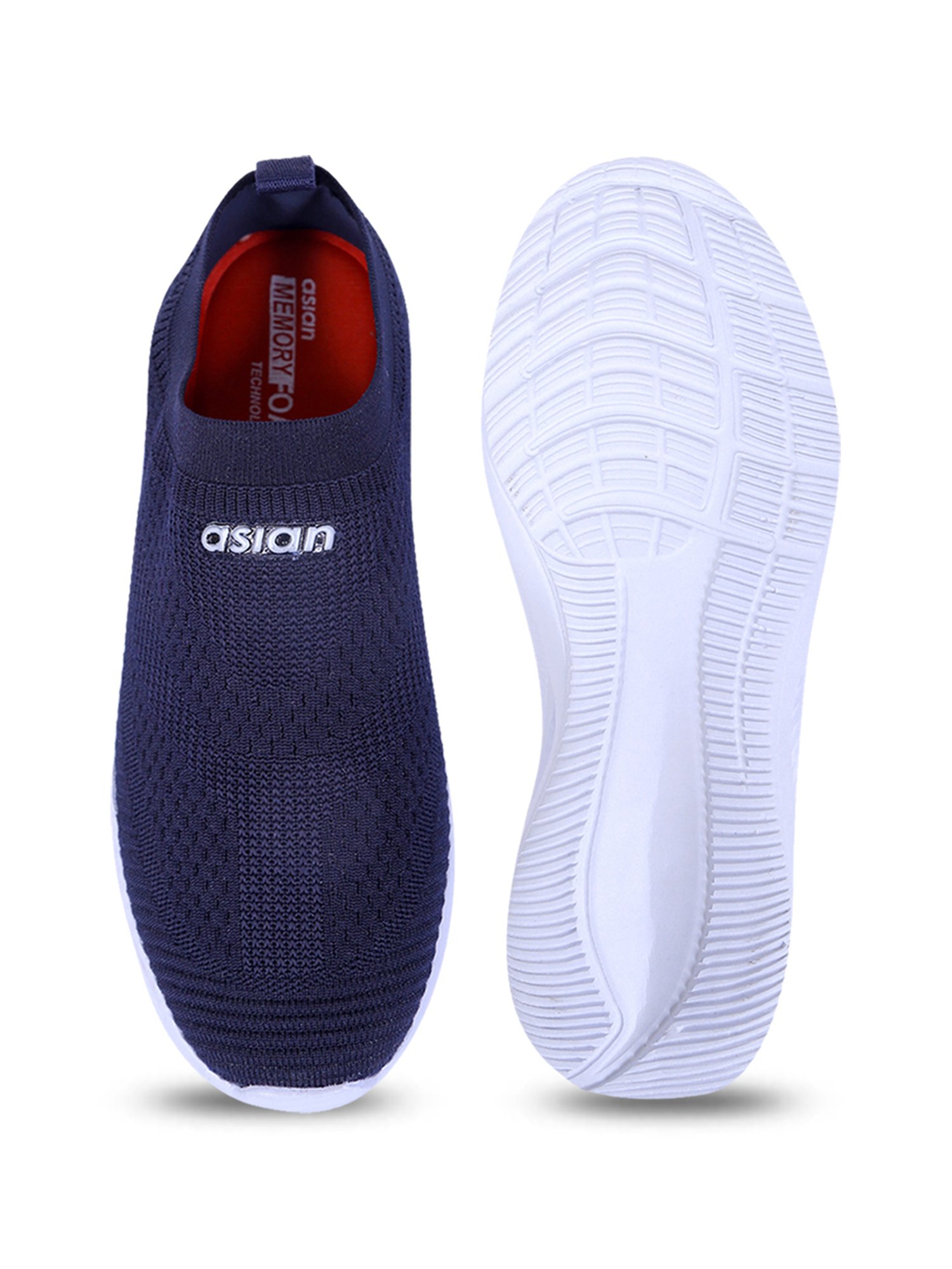 Asian Men's Navy Walking Shoes