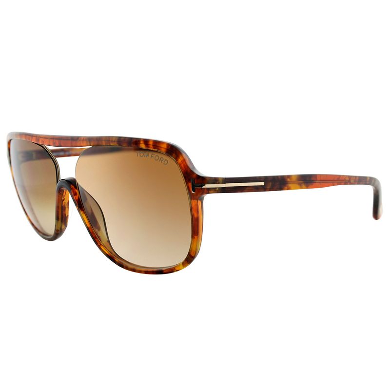 Tom Ford Robert  50F Unisex Square Sunglasses Light Havana 59mm