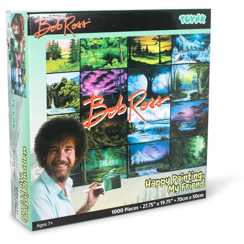 Toynk Bob Ross Happy Painting, My Friend Nature Puzzle | 1000 Piece Jigsaw Puzzle