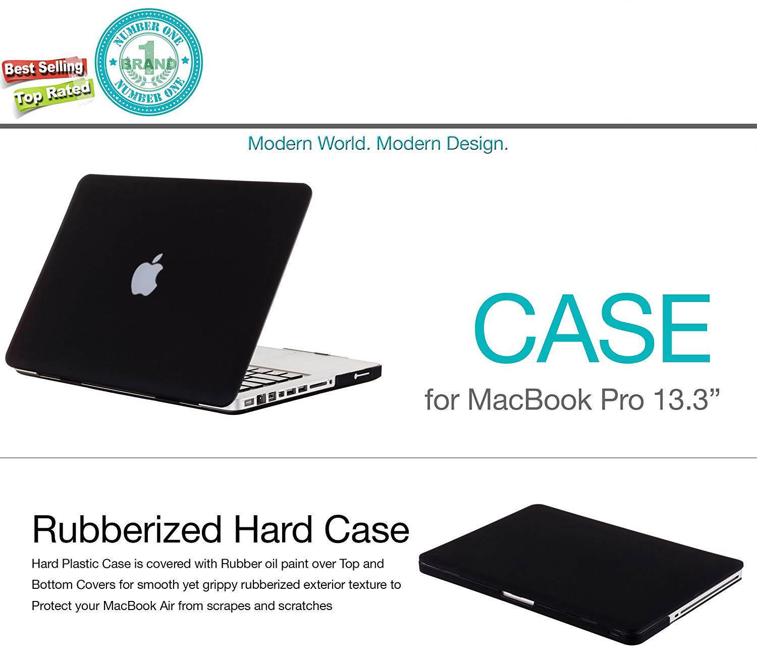 Ultra Slim Rubberized Hard Case for MacBook Pro 13" with CD-ROM Model A1278 Shell Cover with Keyboard Skin For Apple MacBook Pro 13 Inch