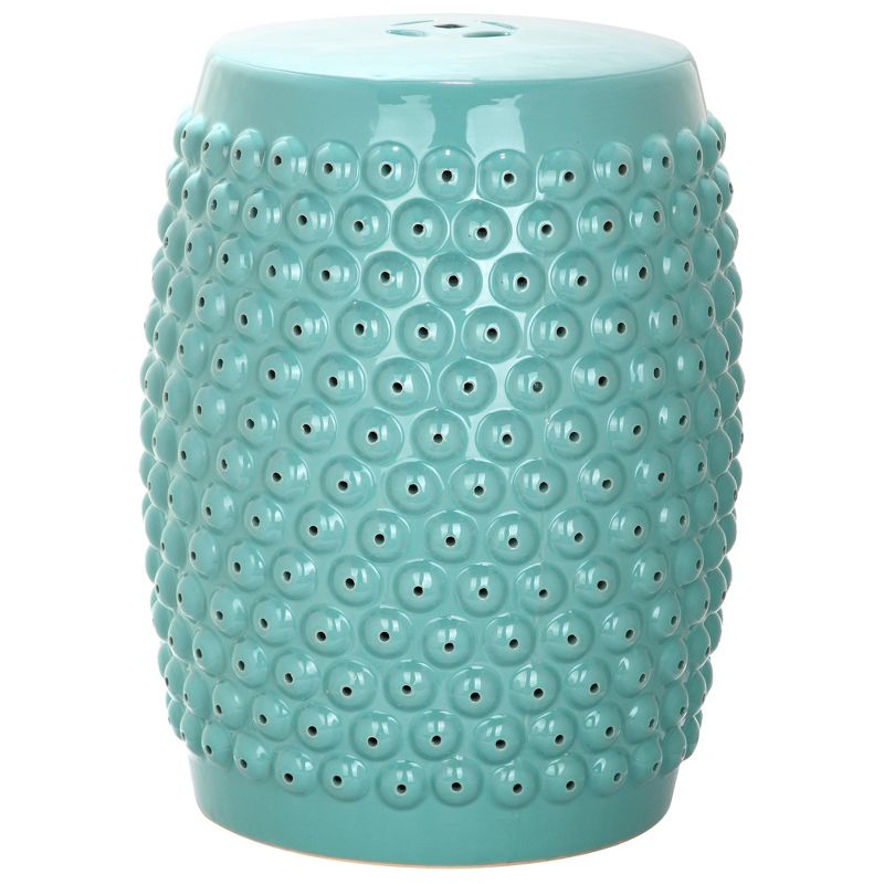 Maddalena Garden Stool - Blue  - Safavieh