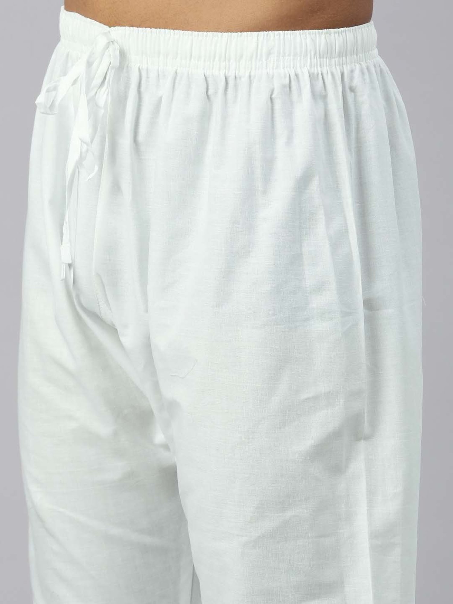 Manthan Aqua & White Regular Fit Self Design Kurta & Churidar Set