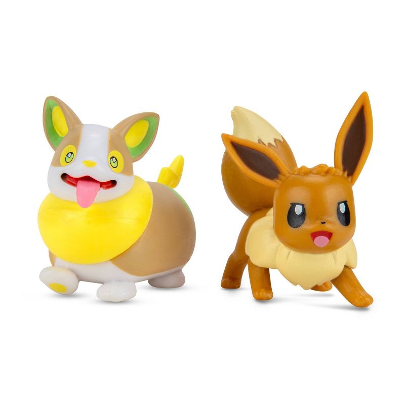 Pokemon Battle Figures Eevee & Yamper 2pk
