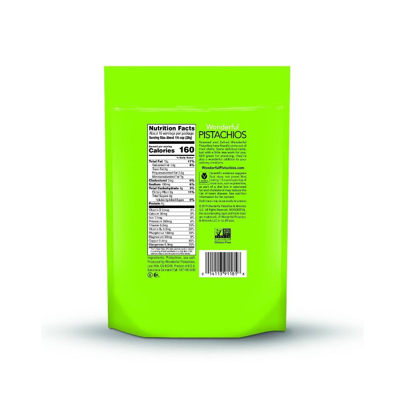 Wonderful No Shells Roasted Salted Pistachios - 16oz