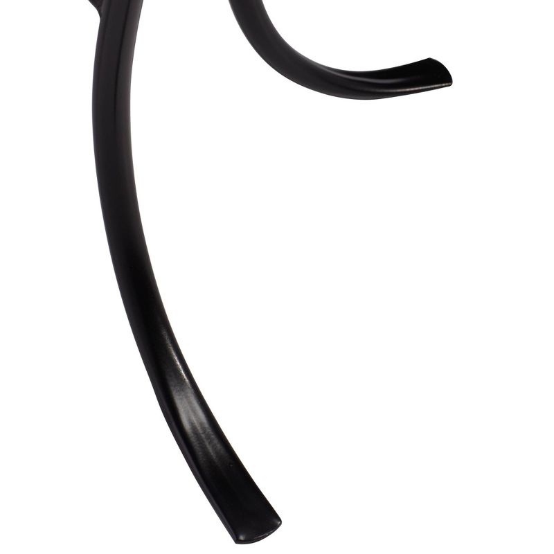 Teal Island Designs Multi Blue Mosaic Black Iron Outdoor Accent Table