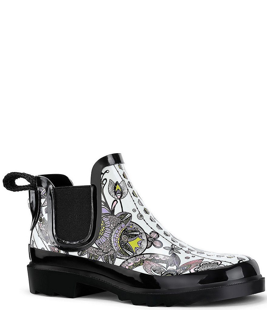 Sakroots Rhyme Printed Waterproof Chelsea Rain Booties