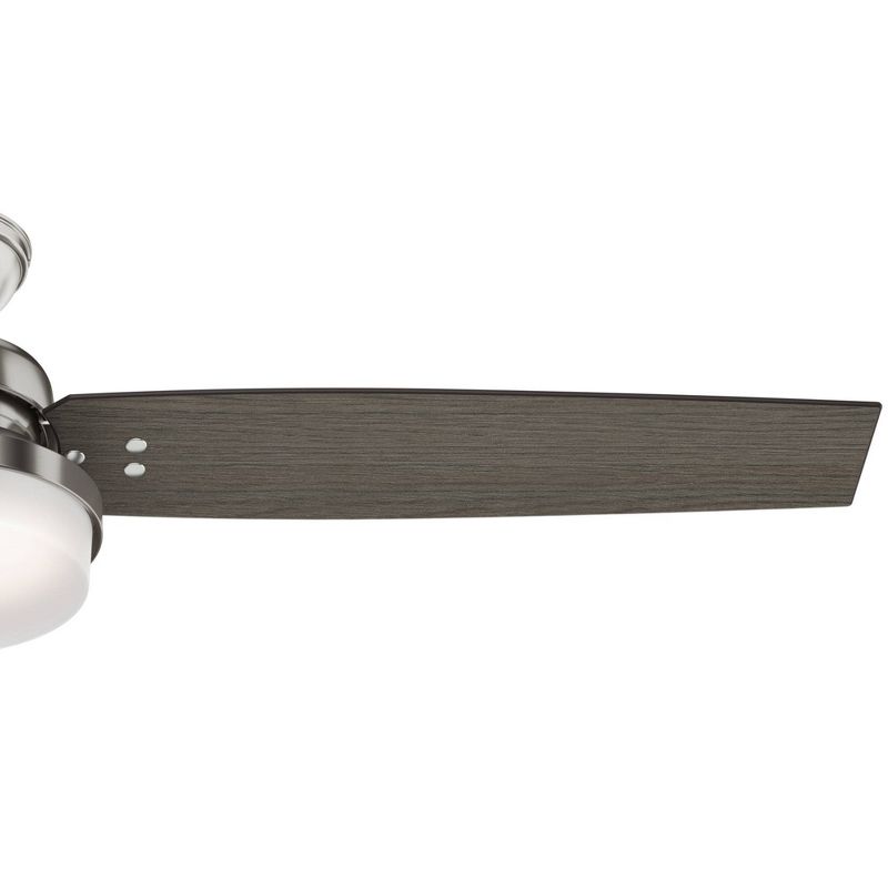 60" Sentinel Ceiling Fan with Remote Nickel (Includes LED Light Bulb) - Hunter Fan