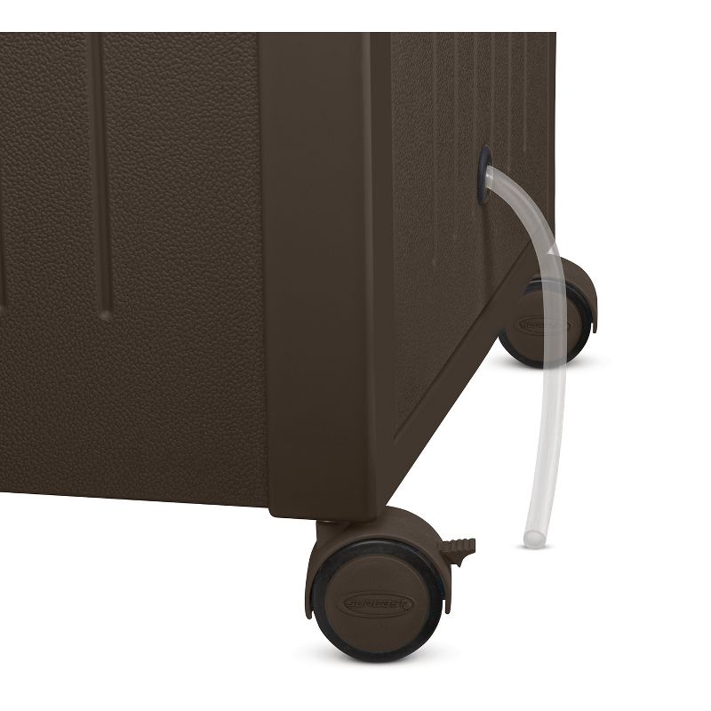 Slat Top Serving Cart - Gray - Apollo Outdoor