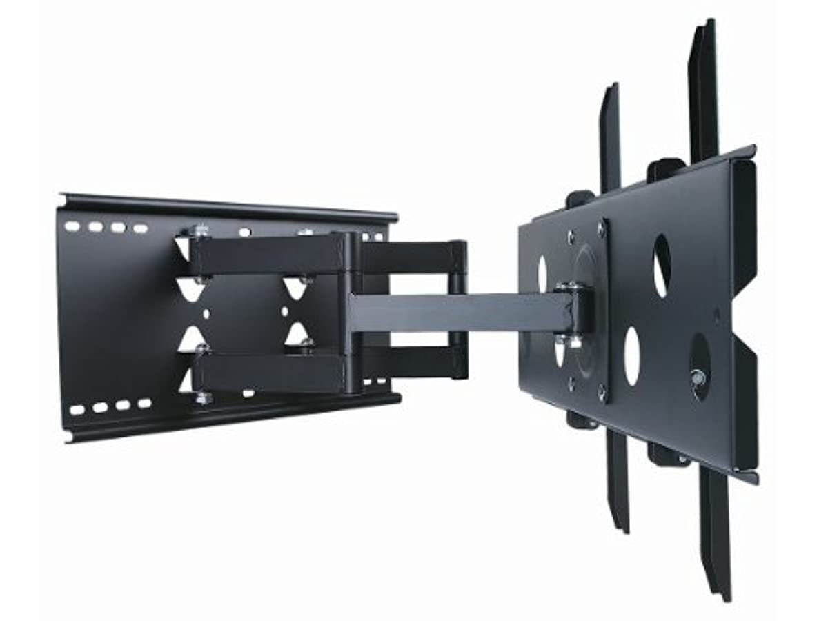 Monoprice Titan Series Full-Motion Articulating TV Wall Mount Bracket for TVs 32in to 60in Max Weight 175 lbs Extension Range of 5.0in to 20.0in VESA Up to 750x450 Works with Concrete & Brick, Black