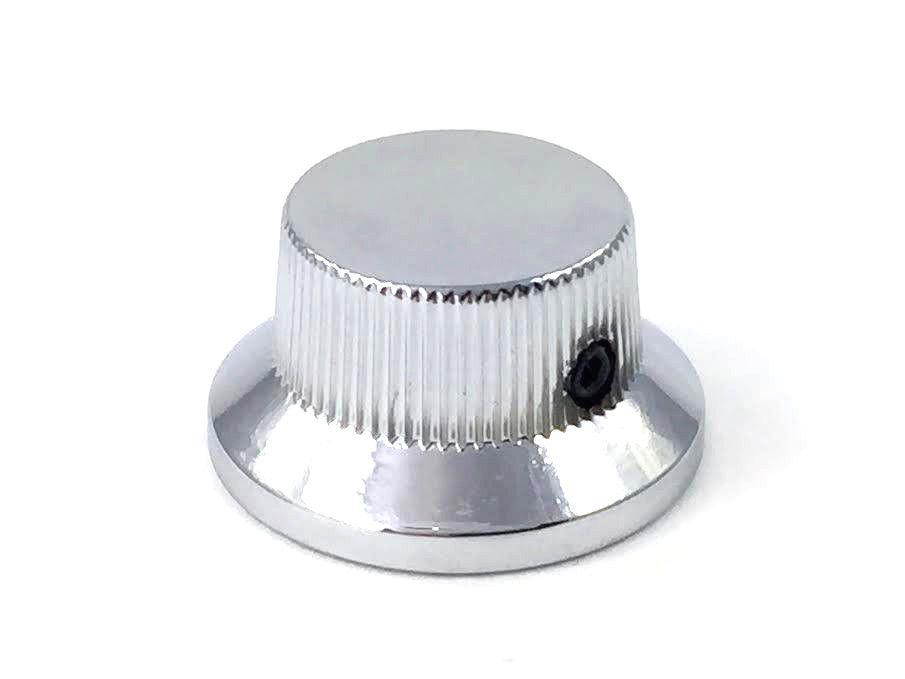 (1) Chrome Metal Bell Guitar/Bass Knob for 6mm Split Shaft MK-MBP-C