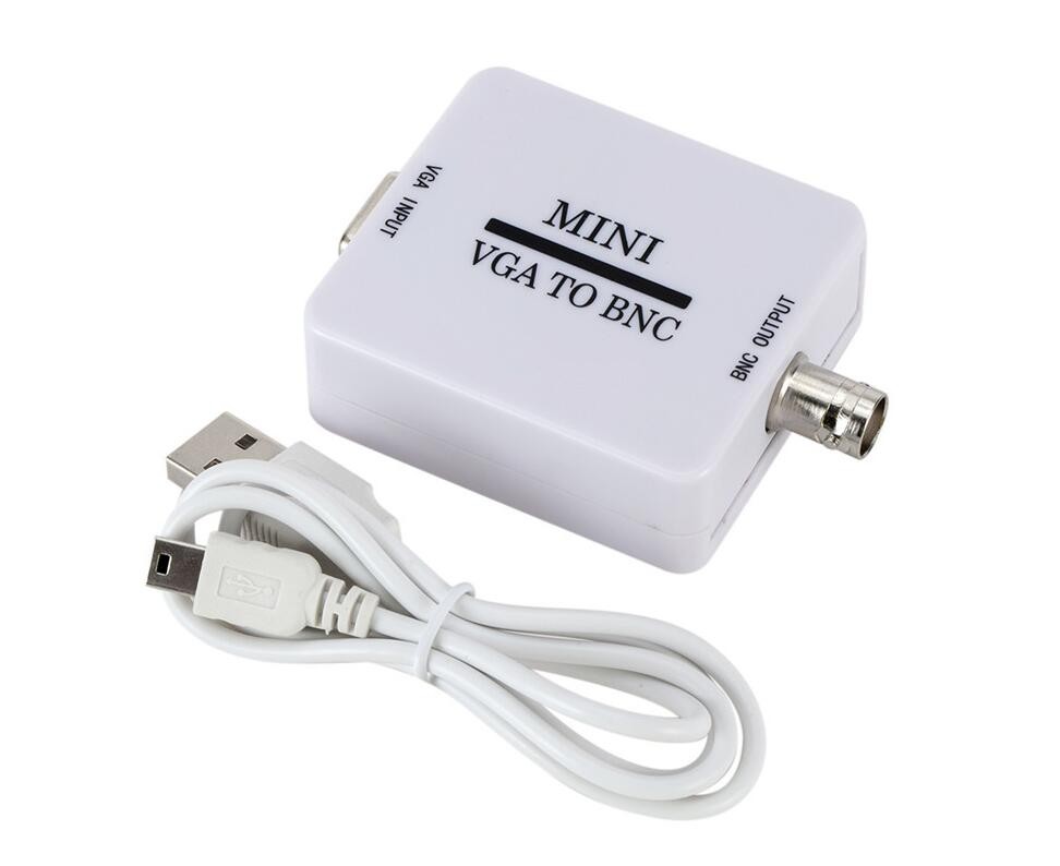 Mini HD 1080P VGA to BNC Video Converter Box Composite VGA to BNC Adapter Conversor Digital Switcher Box For HDTV Monitor