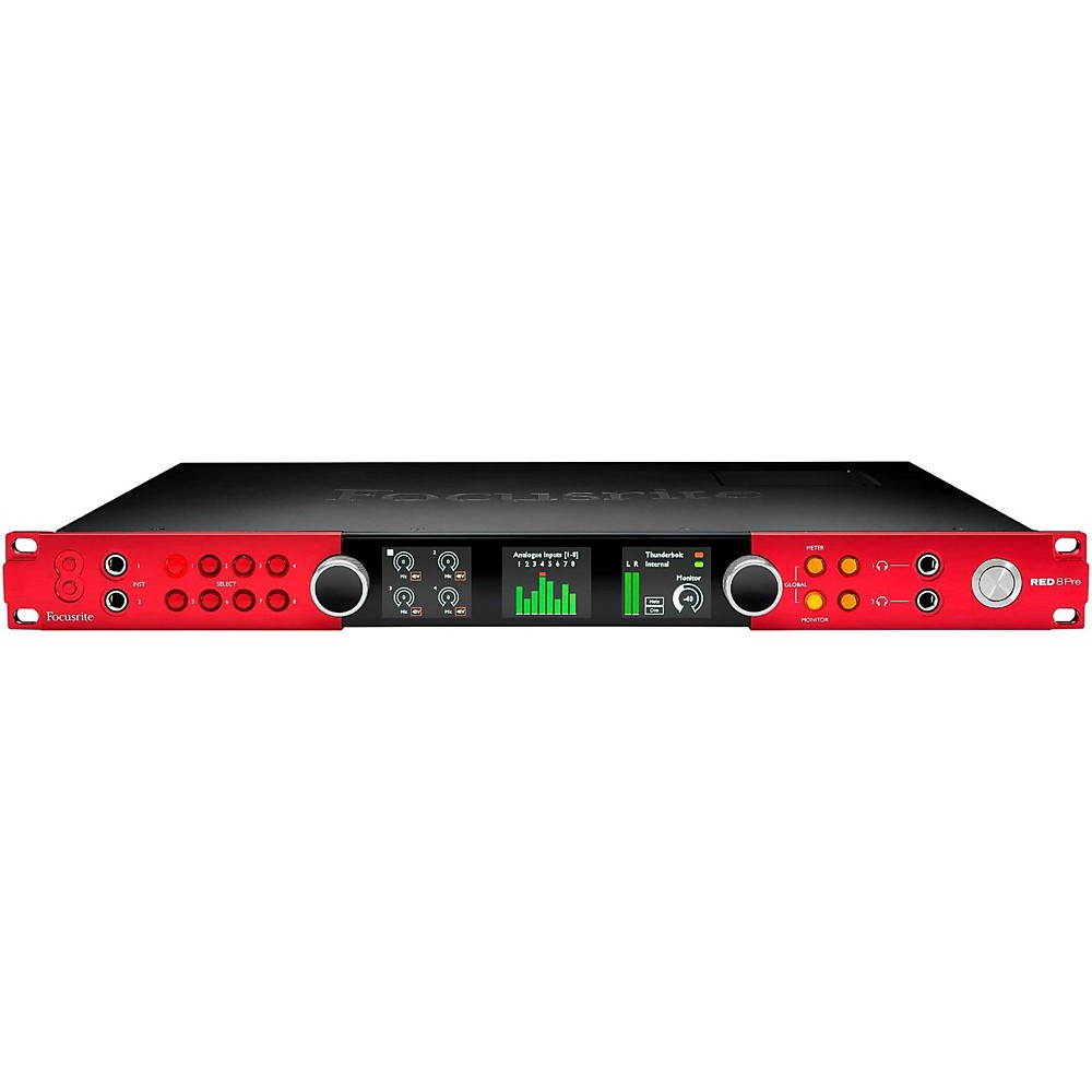 Focusrite Red 8 Pre - 64 In/64 Out Thunderbolt 2 Audio Interface w/Dante Network Audio Connectivity