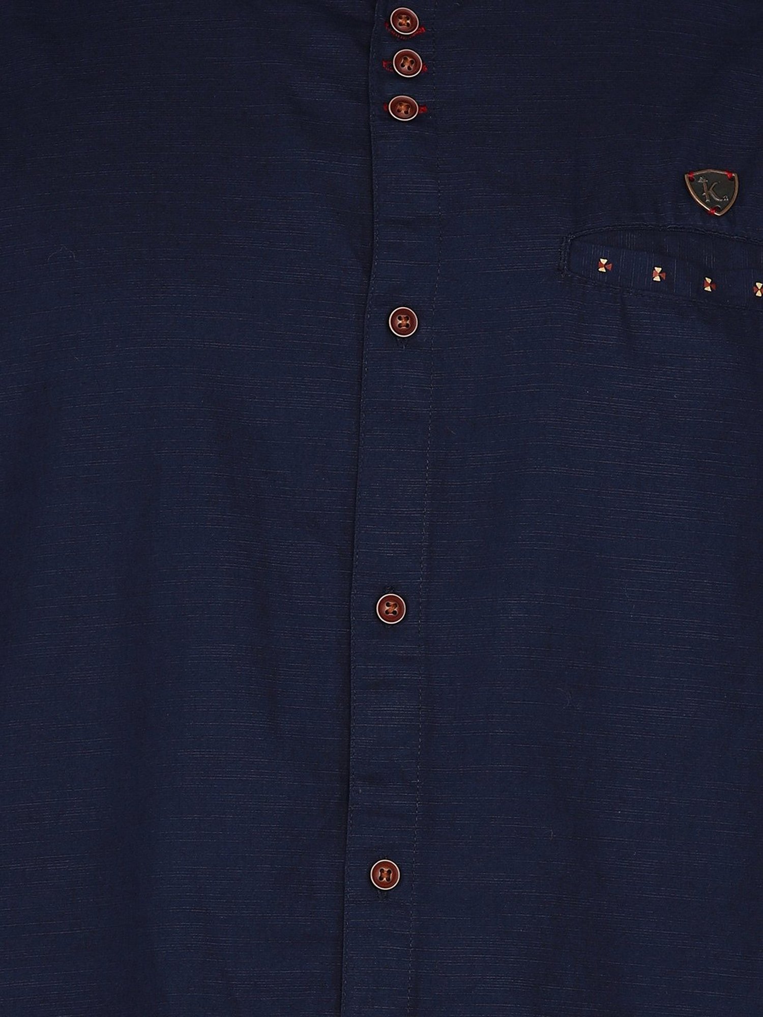 Kuons Avenue Navy Slim Fit Shirt