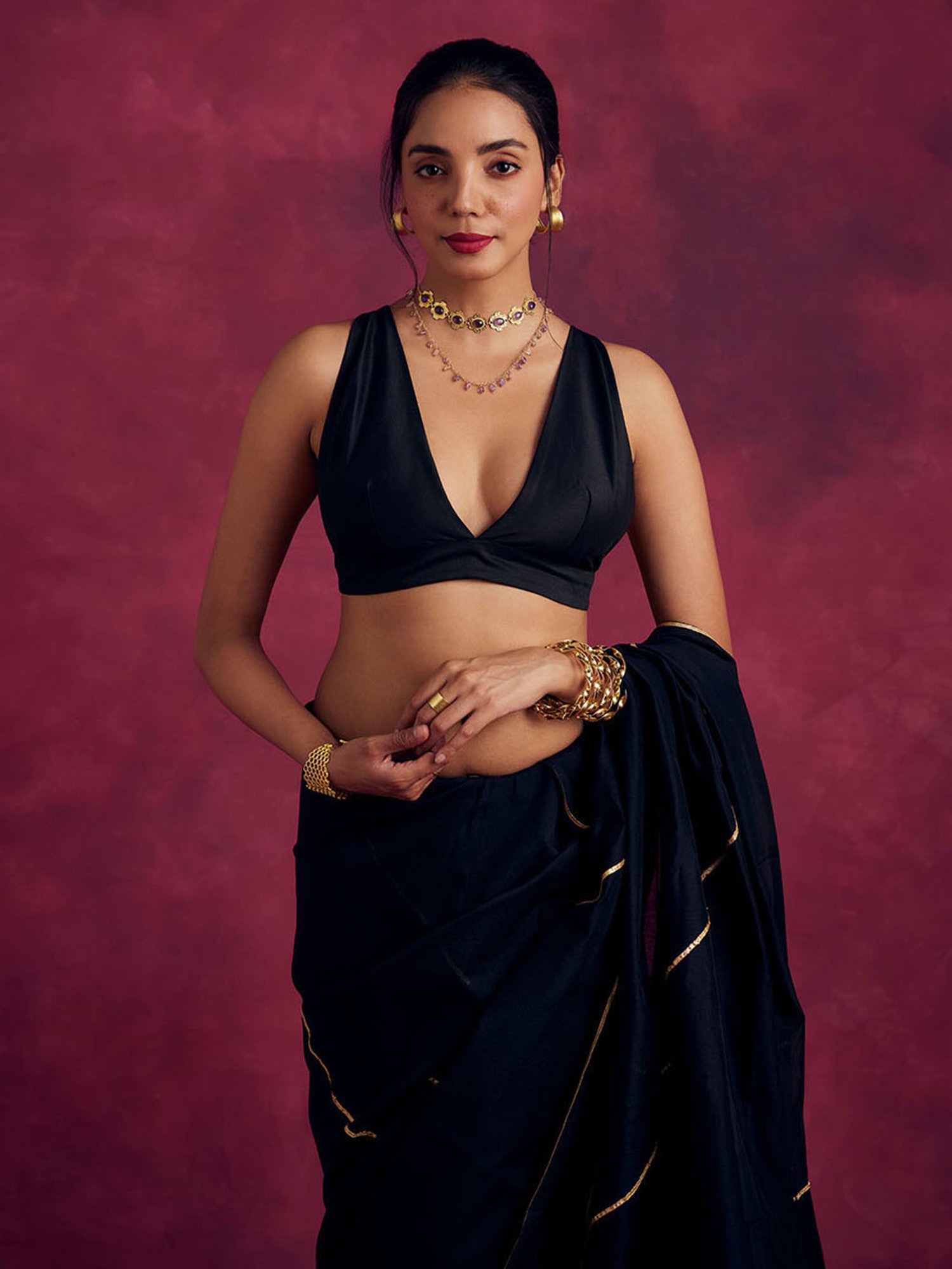 Abhishti Black Blouse