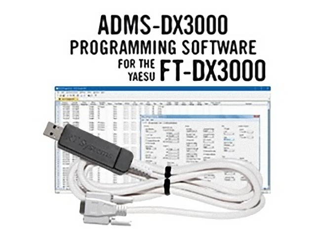 RT Systems ADMS-DX3000 Programming Software and USB-63 Cable for the Yaesu FT-DX3000