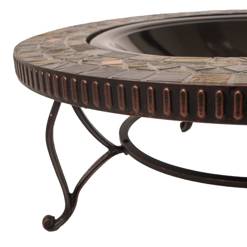 Pleasant Hearth 34" Elizabeth Slate Fire Pit