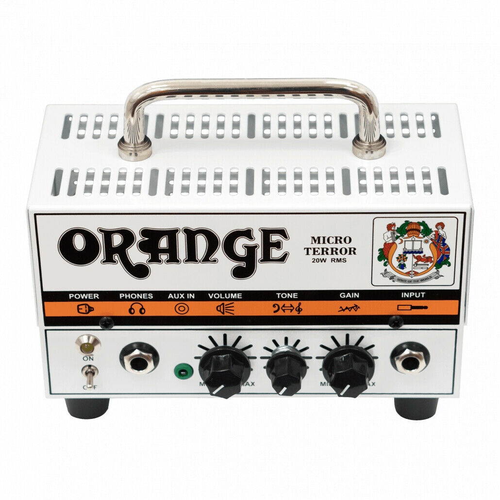 Orange MT20 Micro Terror 20-Watt Mini Guitar Amplifier Head w/ Instrument Cable