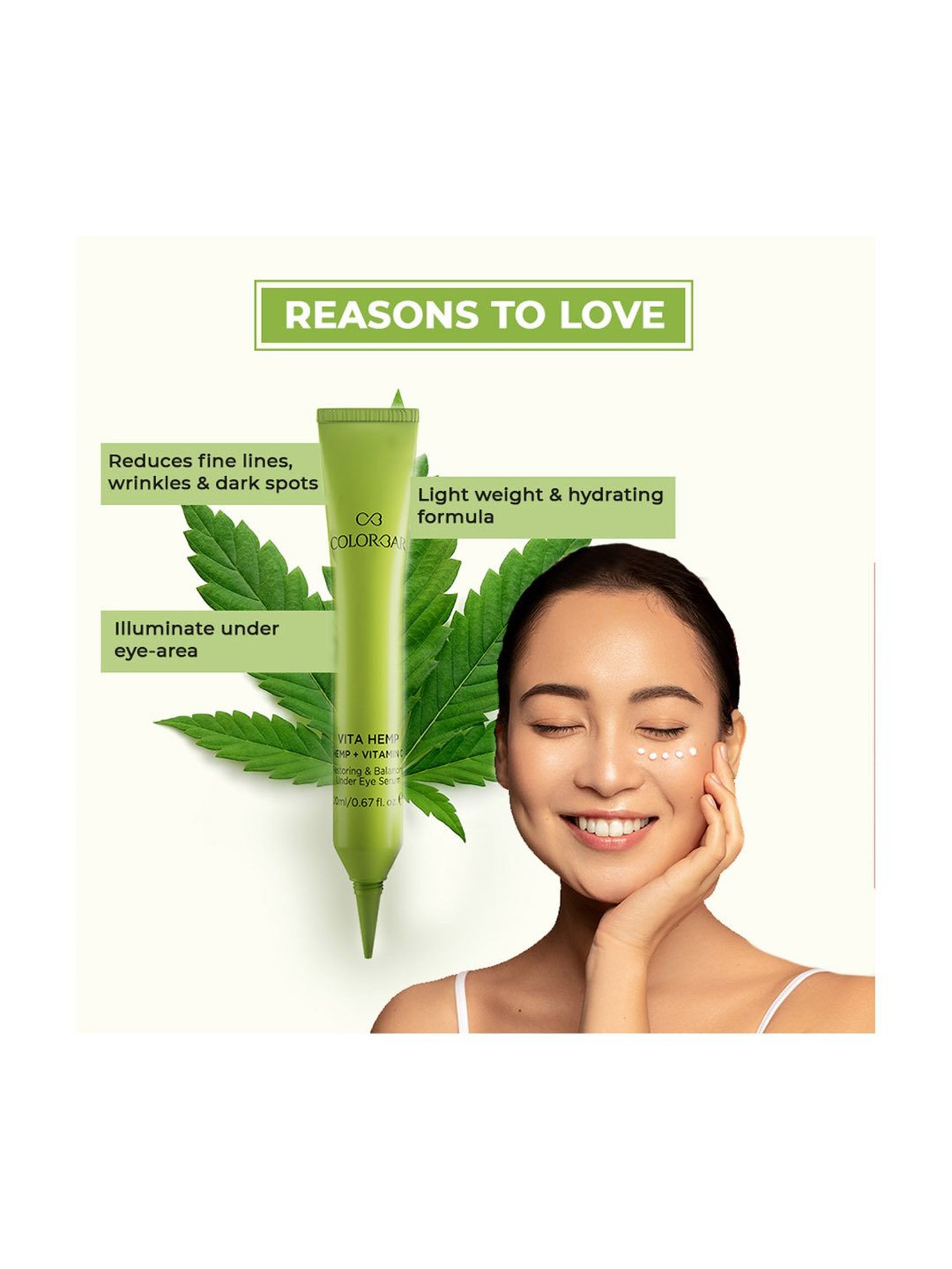 Colorbar Vita Hemp Restoring & Balancing Under Eye Serum - 20 ml