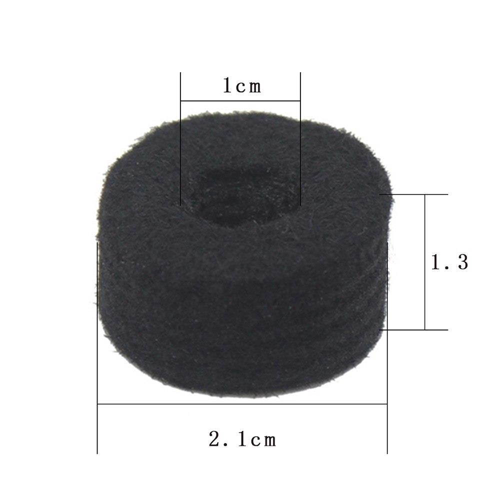 Drum Set Accessories Kit Including Hi-Hat Clutch + Wool Felt Pad for Bass Drum Pedal Beater + 10pcs Cymbal Felt Washers