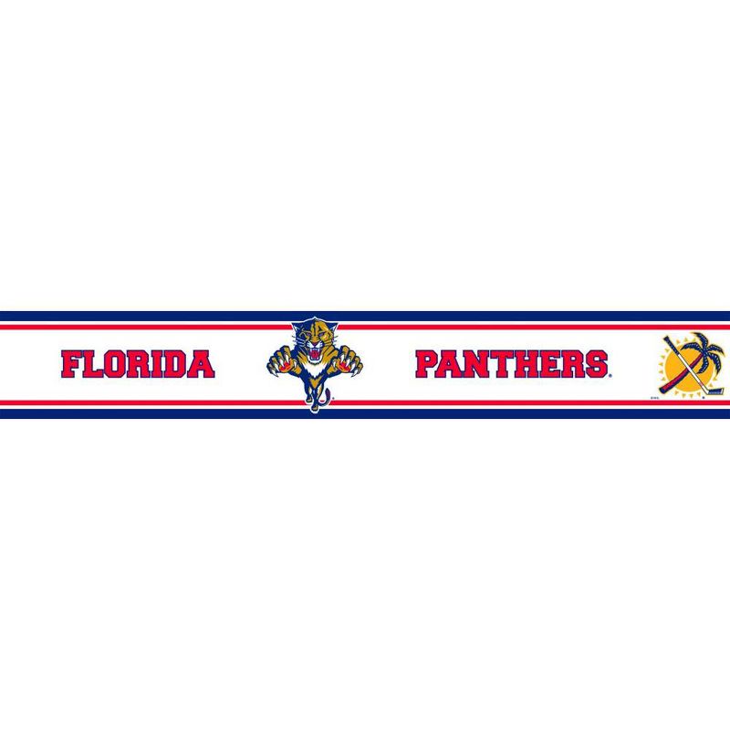 NHL Prepasted Hockey Wall Border Roll - Florida Panthers..