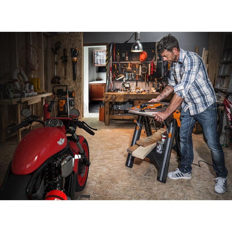 Worx WX051 Pegasus with (2) quick clamps and (4) clamp dogs