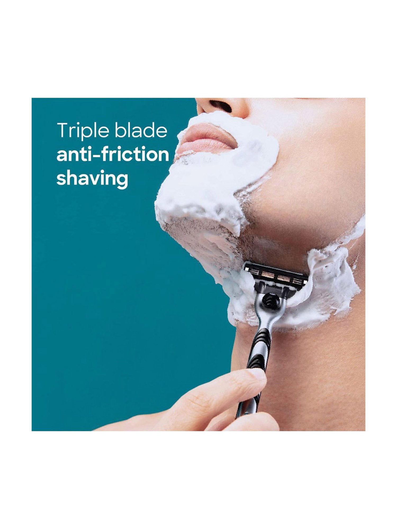 Gillette Mach 3 Manual Shaving Razor Blades Cartridge - Pack of 8