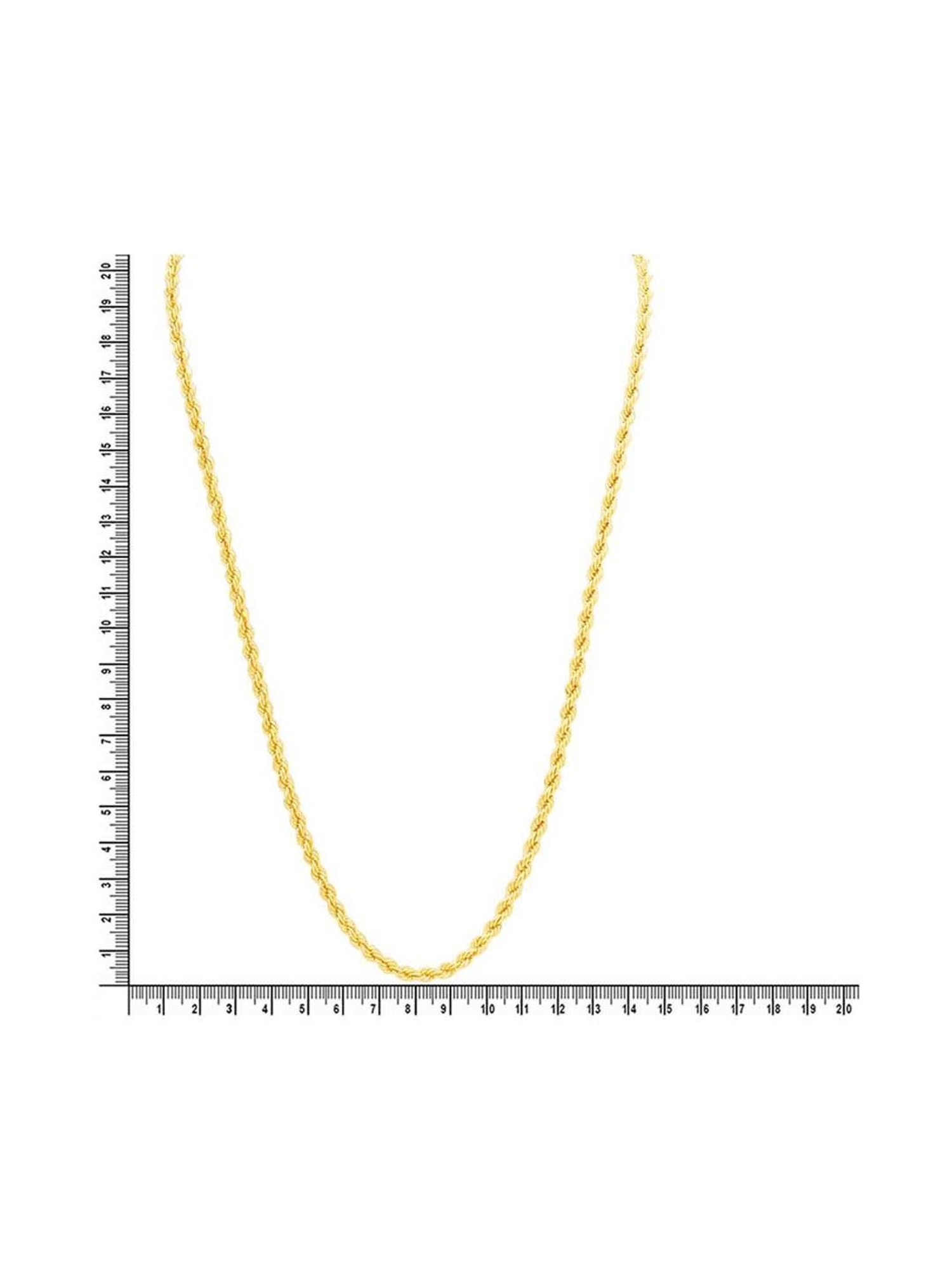 Waman Hari Pethe Jewellers BIS Hallmark 18k Yellow Gold Chain