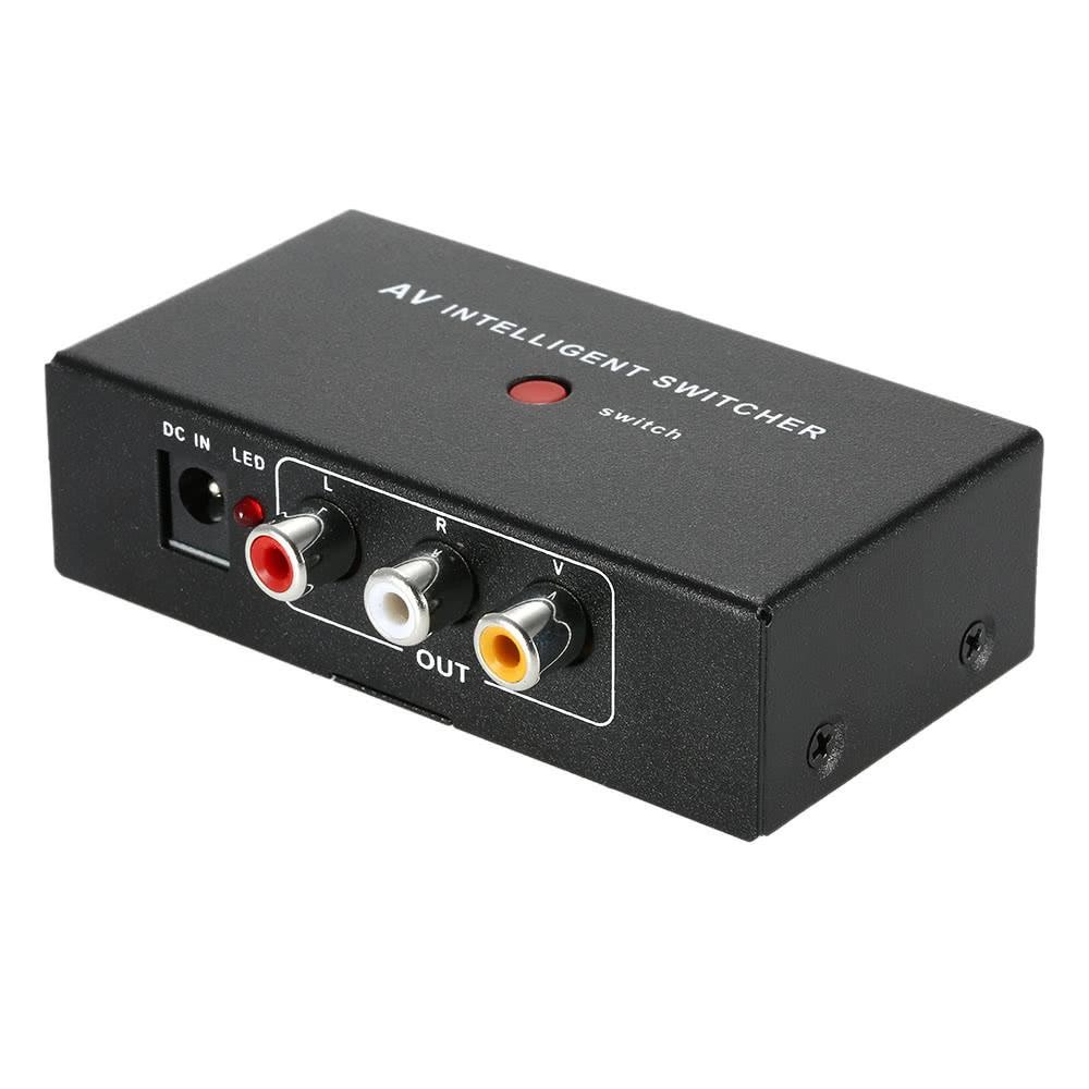 iKKEGOL&reg; Audio Video RCA 3 Port  Way Selector Switcher with AV Cable