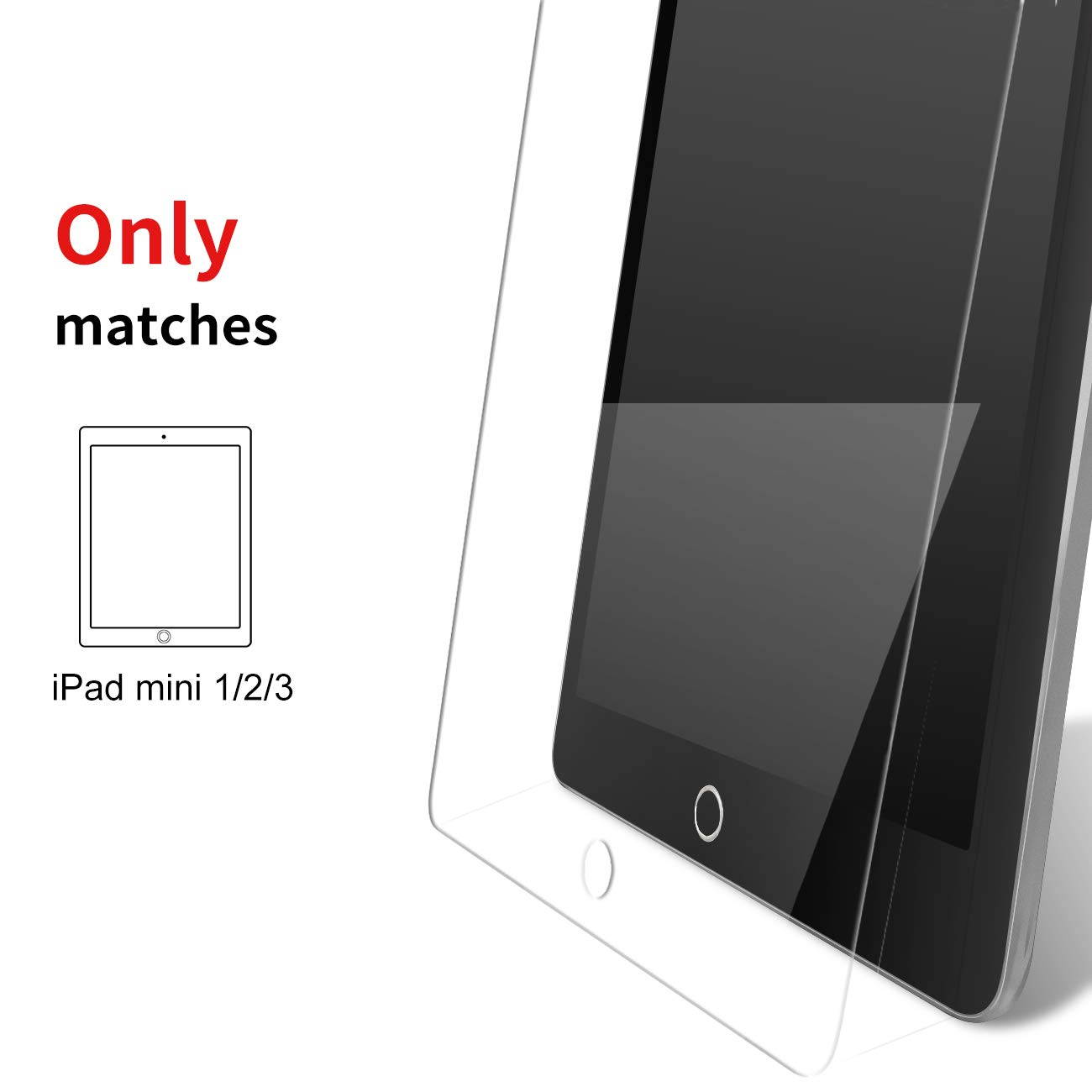 Werleo Tempered Glass Screen Protector for iPad Mini 1 2 3 (Not Mini 4) Ultra Thin Tempered Glass Film For iPad Mini 1 iPad Mini 2 iPad Mini 3