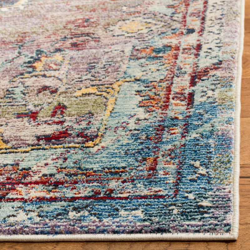 2'2"X8' Medallion Loomed Runner Gray/Cream - Safavieh