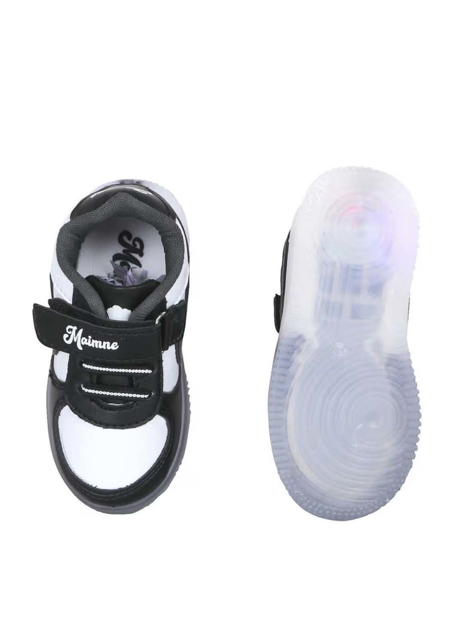 Priaansha Kids Black & White Casual Sneakers