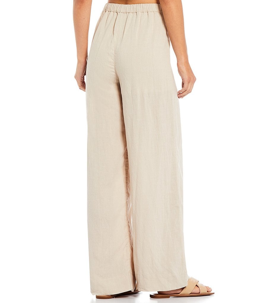 NIA Linen Full Length Drawstring Coordinating Pants