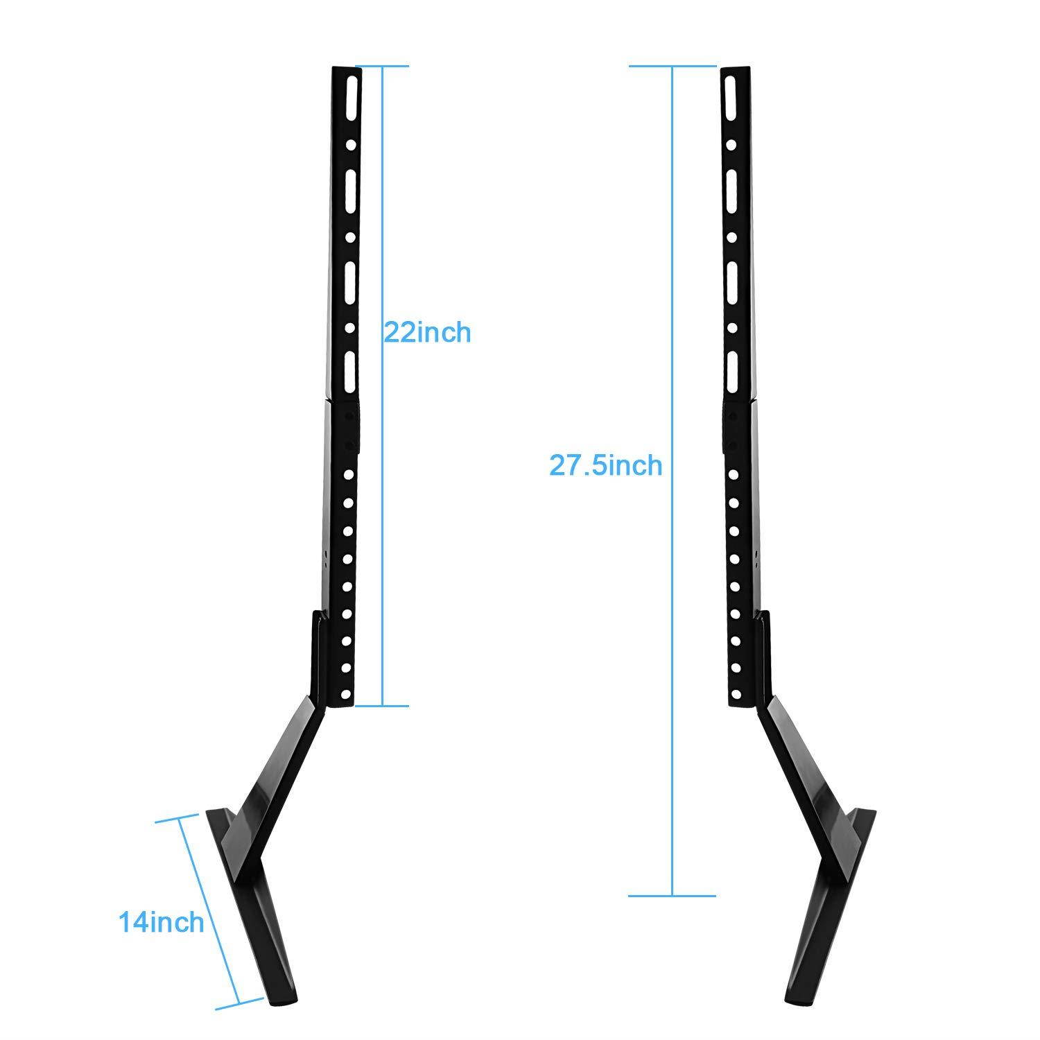 Universal TV Stand Base Replacement, Table top Pedestal Mount Fits 32 37 40 42 47 50 55 60 inch LCD LED Plasma TVs, VESA up to 800 x 400mm