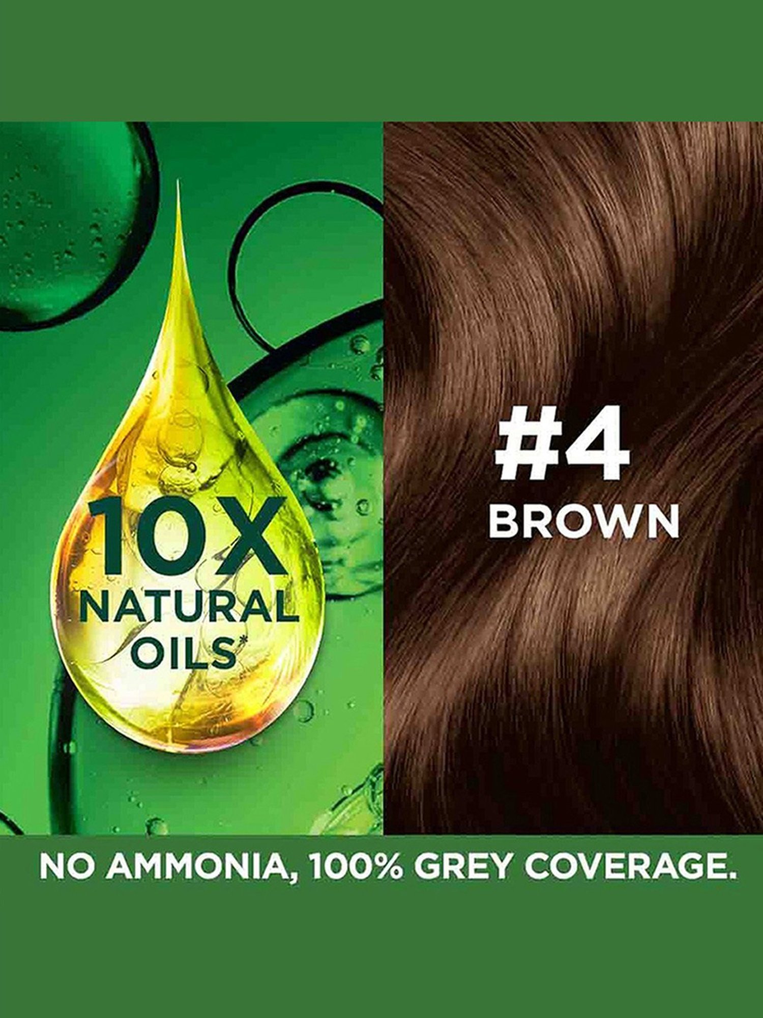 Garnier Color Naturals Creme Hair Color Shade 4 Brown - 70 ml + 60 gm