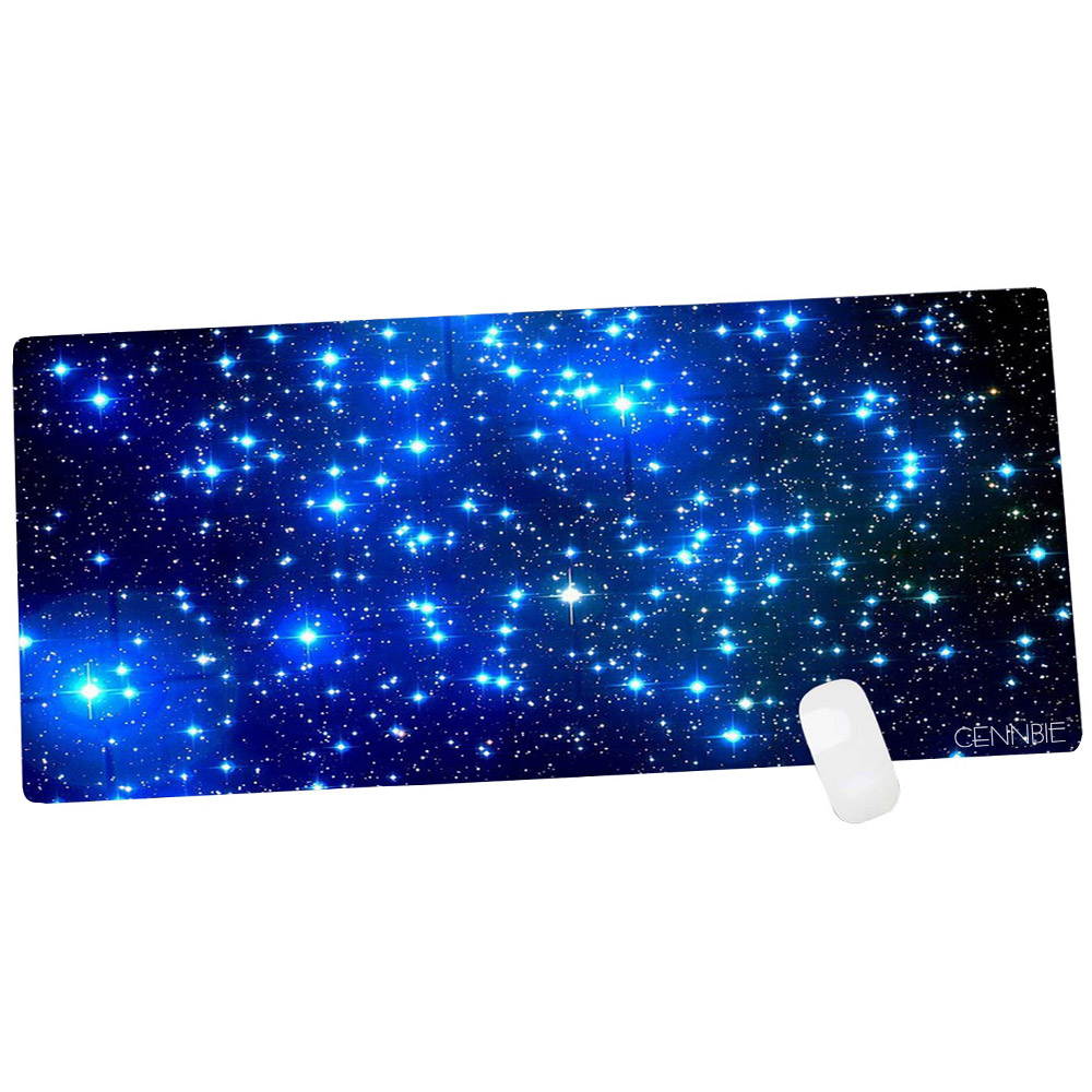 Cennbie Galaxy Extra Large XXL Gaming Mousepad Non-Slip Rubber Oblong MousePad for Computer Desk Stationery Accessories 35.4 x 15.5in