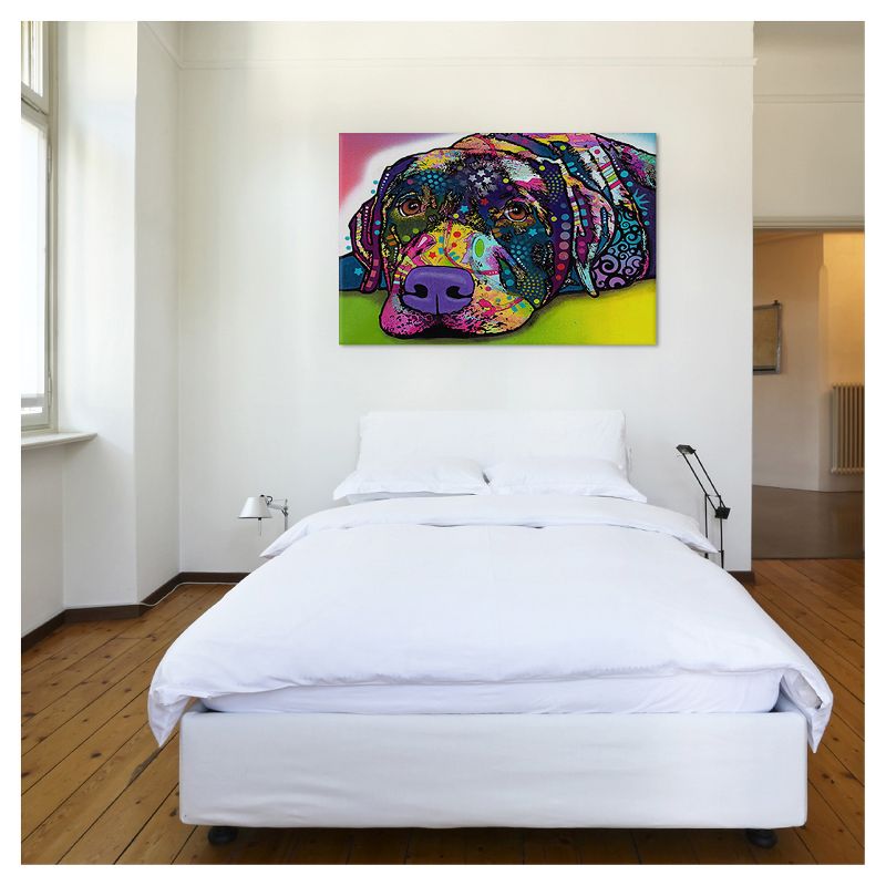 Savvy Labrador by Dean Russo Canvas Print (18"x26")