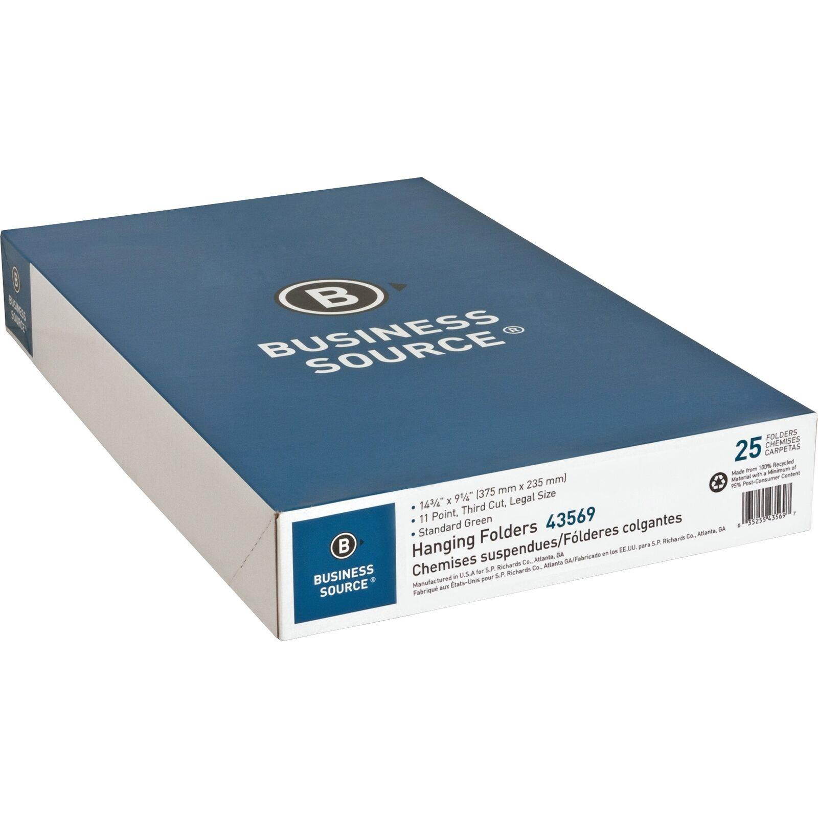 Business Source Standard Hanging File Folder - Legal - 8.50" X 14" - (bsn43569)