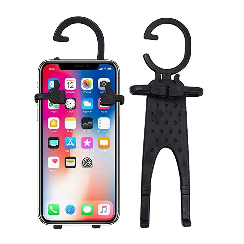 Flexible Cell Phone Holder HandsFree Universal Car MountGPS Navigation Battery Charging Desktop Stand 2 Packs Purple