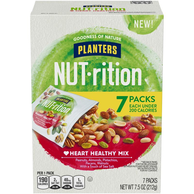 Planters Nut-Rition Heart Healthy Mixed Nuts - 7.5oz/7ct