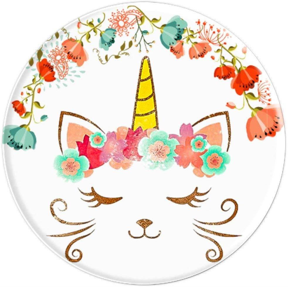 Floral Girly Cat Unicorn Pop Socket Cellphone Bracket Stand
