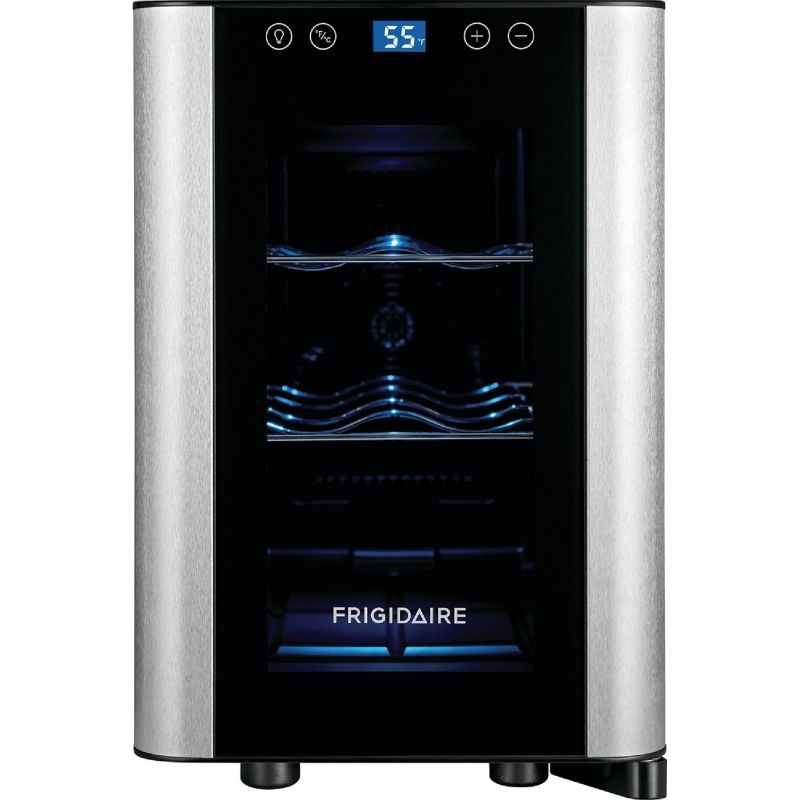 Frigidaire 6 Bottle Stainless Steel Wine Cooler Black - FFWC0622US
