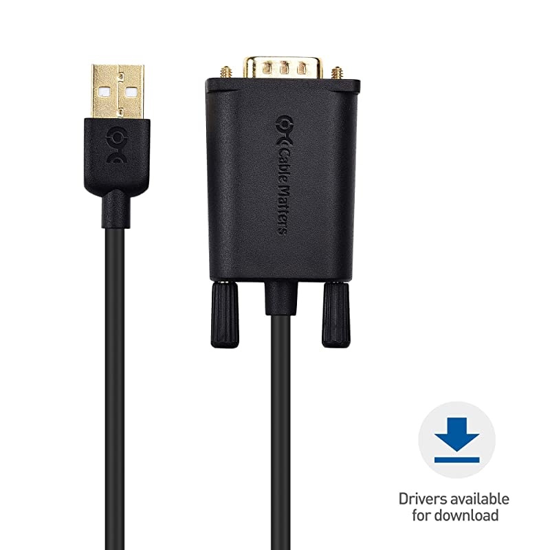 USB to Serial Adapter (USB to RS232, USB to DB9) 3 Feet
