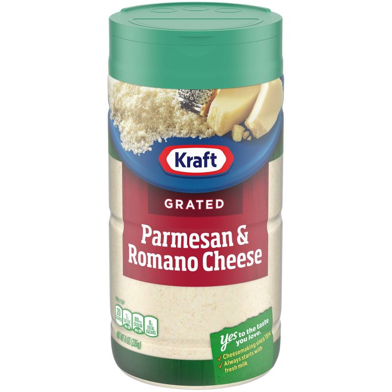 Kraft 100% Grated Parmesan & Romano Cheese 8oz