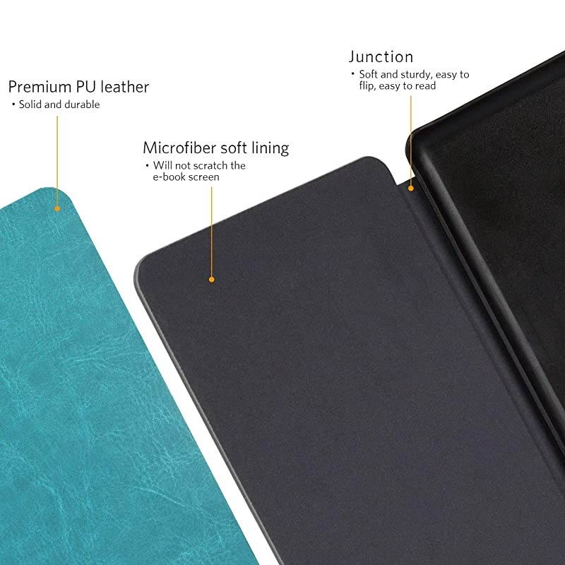 Case for All New Kindle 10th Generation 2019 Released Will Not Fit Kindle Paperwhite or Kindle Oasis Premium PU Leather Smart Cover with Auto Sleep and Wake Sky Blue
