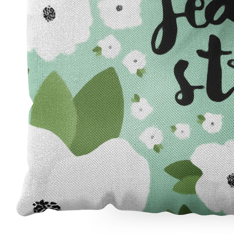 Allyson Johnson Bold Floral Min Square Floor Pillow - Deny Designs