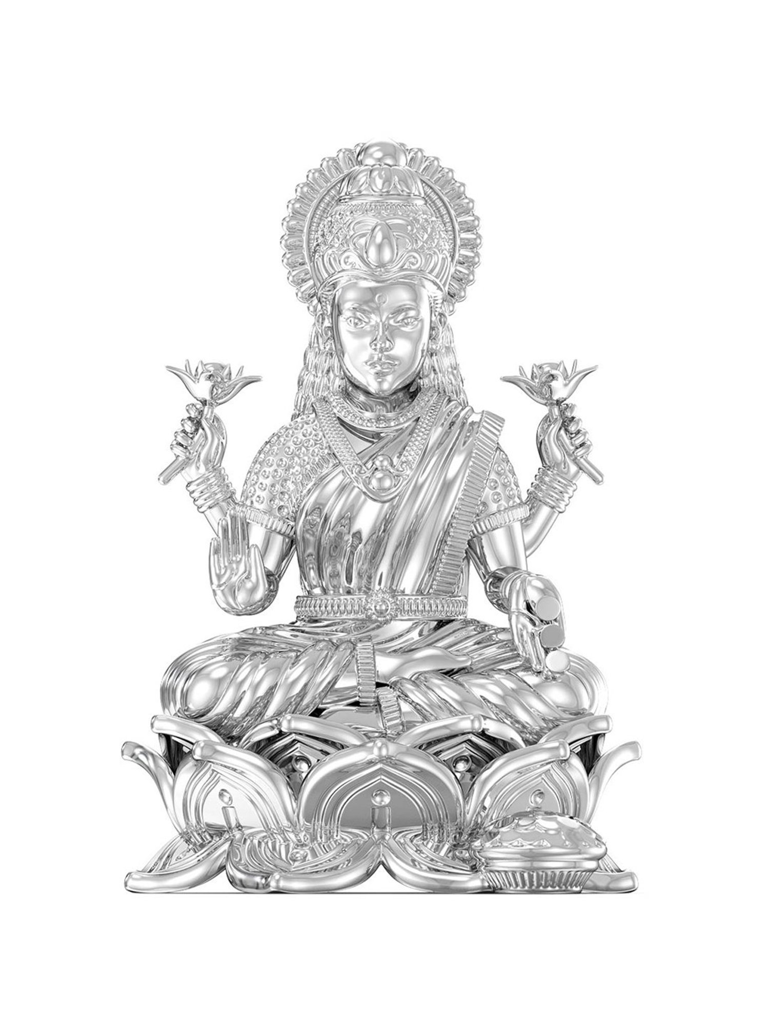 Sri Jagdamba Pearls 0.8 Silver Vishnu Idol