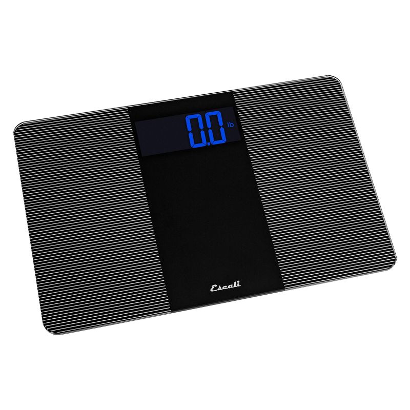 Extra Wide Bathroom Scale Black/White - Escali